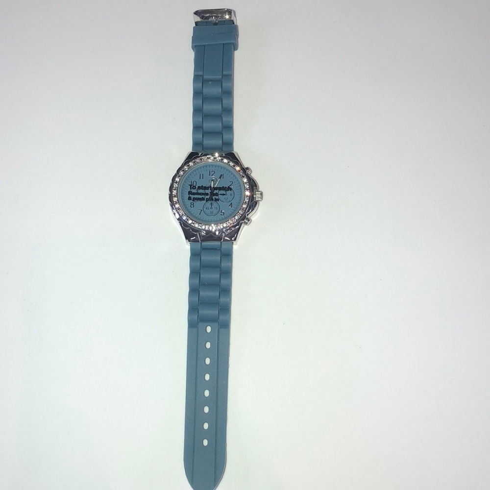 Silicone stainless steel quartz watch BURGI